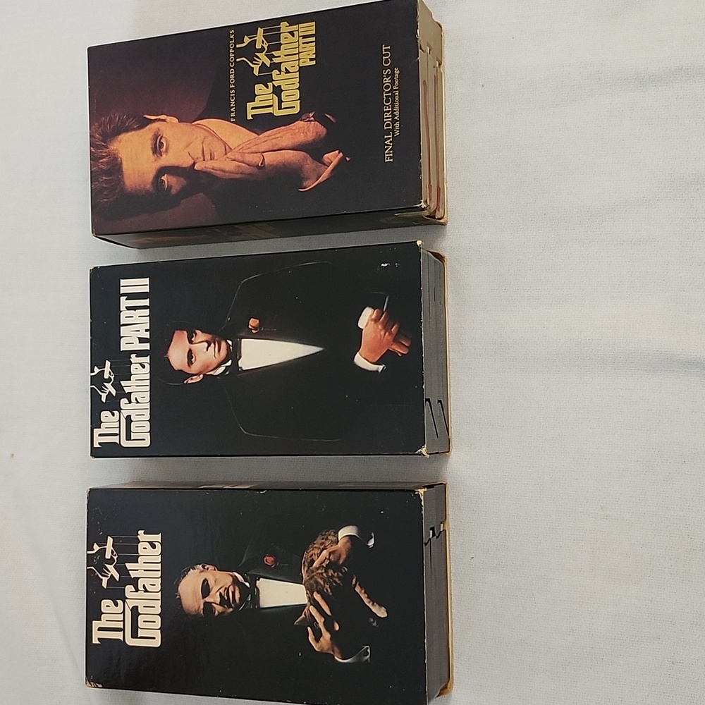 The Godfather Trilogy VHS Set